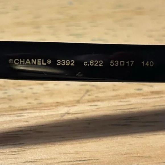 Authentic CHANEL Black Eyewear with Logo Case and Box, #3392 - Picture 4 of 9